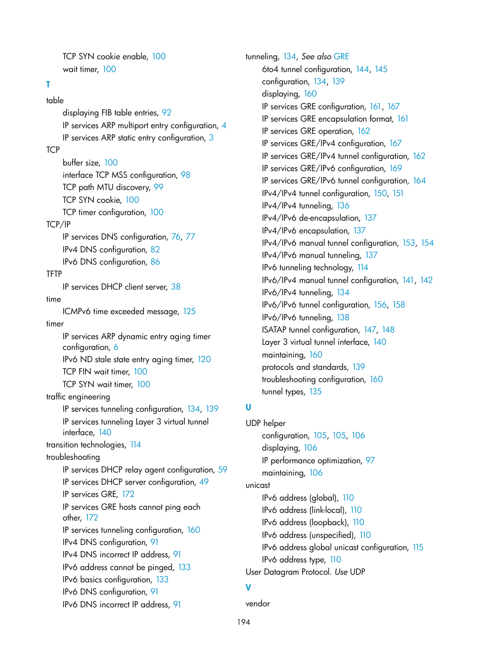 Tunneling | H3C Technologies H3C S12500-X Series Switches User Manual | Page 205 / 206