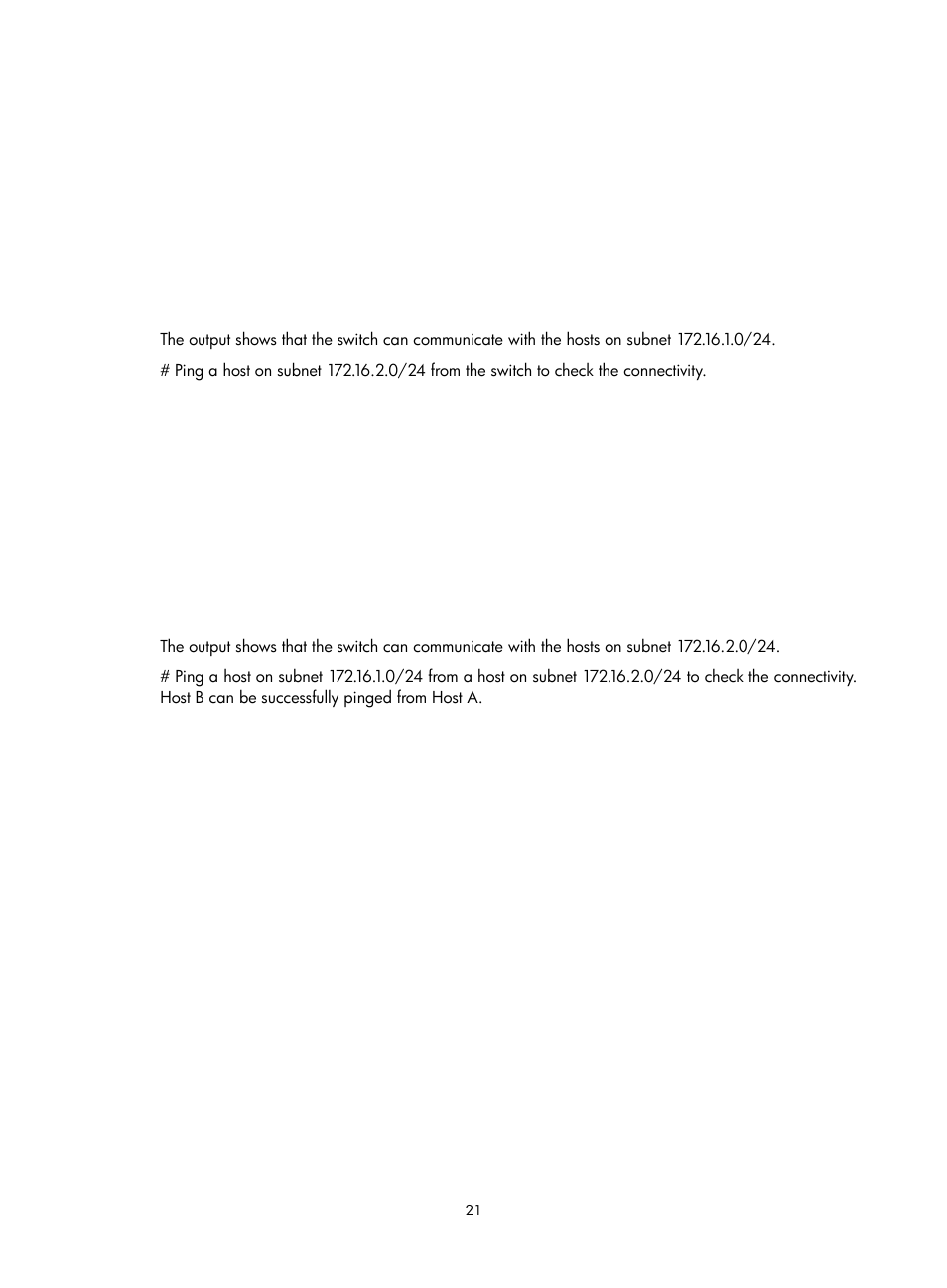 Enabling common proxy arp, Enabling local proxy arp | H3C Technologies H3C S12500-X Series Switches User Manual | Page 32 / 206