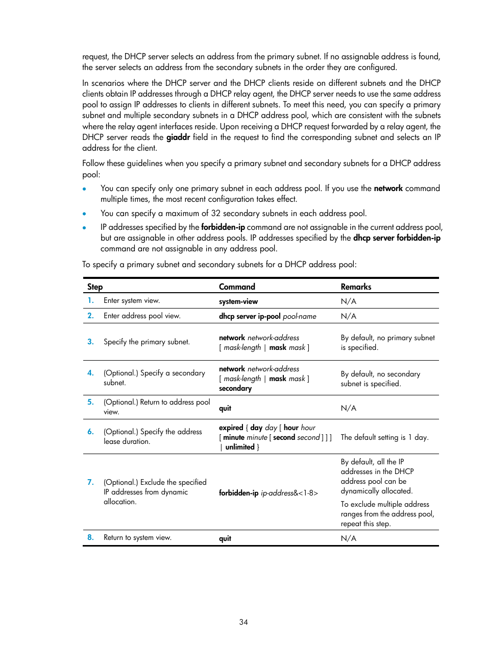 Ip address lease extension, Dhcp message format | H3C Technologies H3C S12500-X Series Switches User Manual | Page 45 / 206