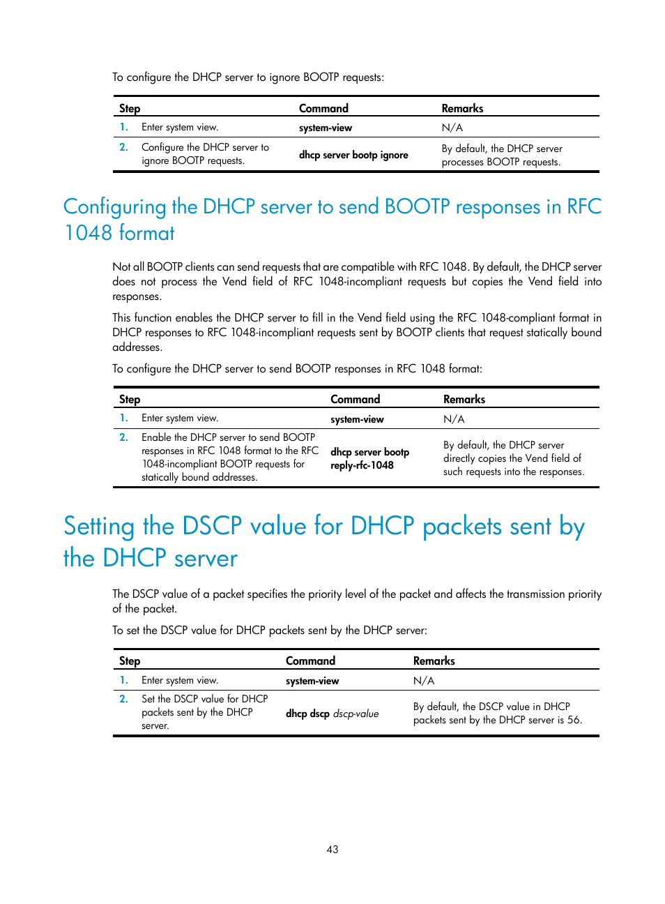 Ip address allocation sequence | H3C Technologies H3C S12500-X Series Switches User Manual | Page 54 / 206