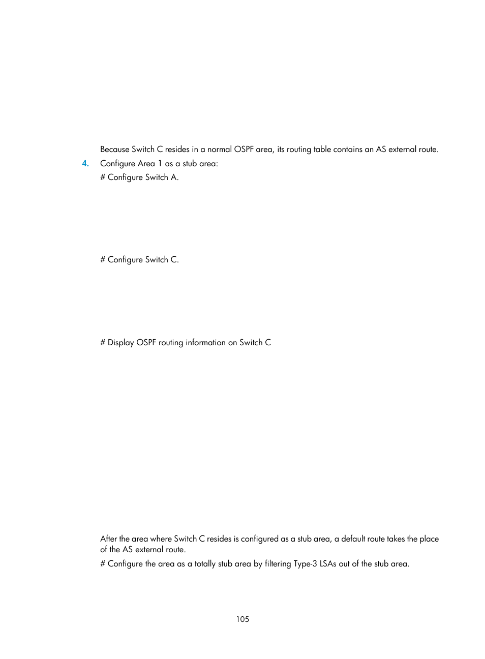 Configuring ospf preference, Configuring ospf route redistribution | H3C Technologies H3C S12500-X Series Switches User Manual | Page 119 / 442