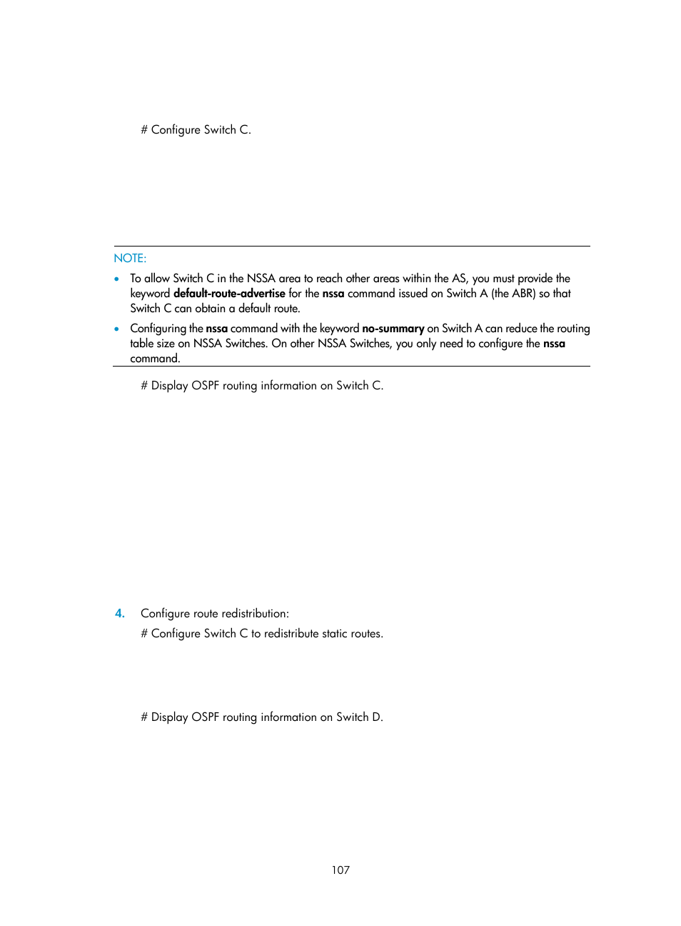 Advertising a host route | H3C Technologies H3C S12500-X Series Switches User Manual | Page 121 / 442