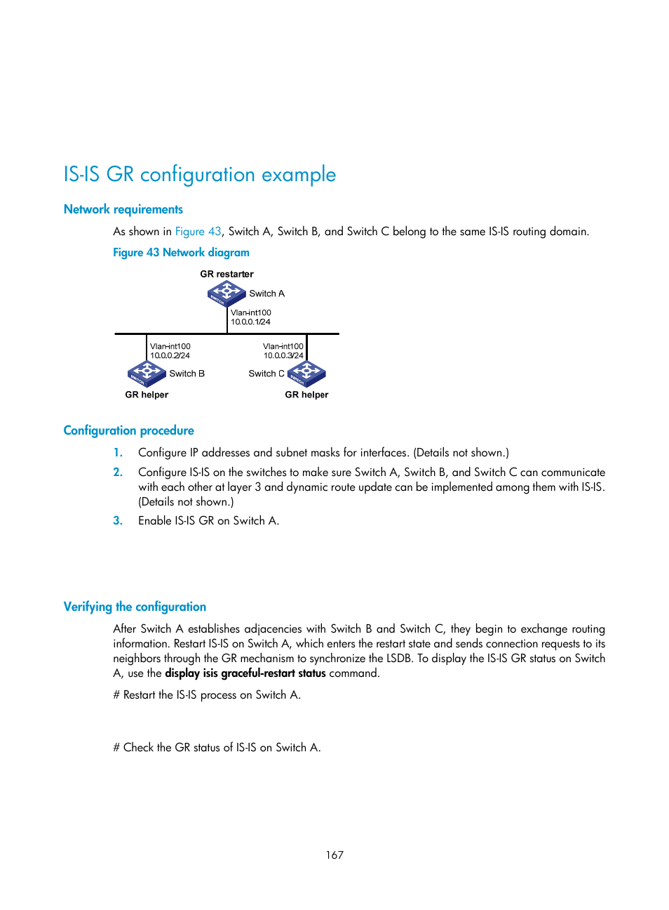 Configuring is-is, Overview, Terminology | Is-is gr configuration example | H3C Technologies H3C S12500-X Series Switches User Manual | Page 181 / 442