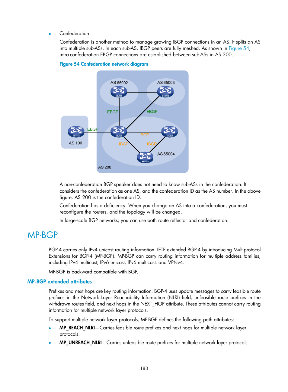 Specifying a preference for is-is, Configuring the maximum number of ecmp routes, Mp-bgp | H3C Technologies H3C S12500-X Series Switches User Manual | Page 197 / 442