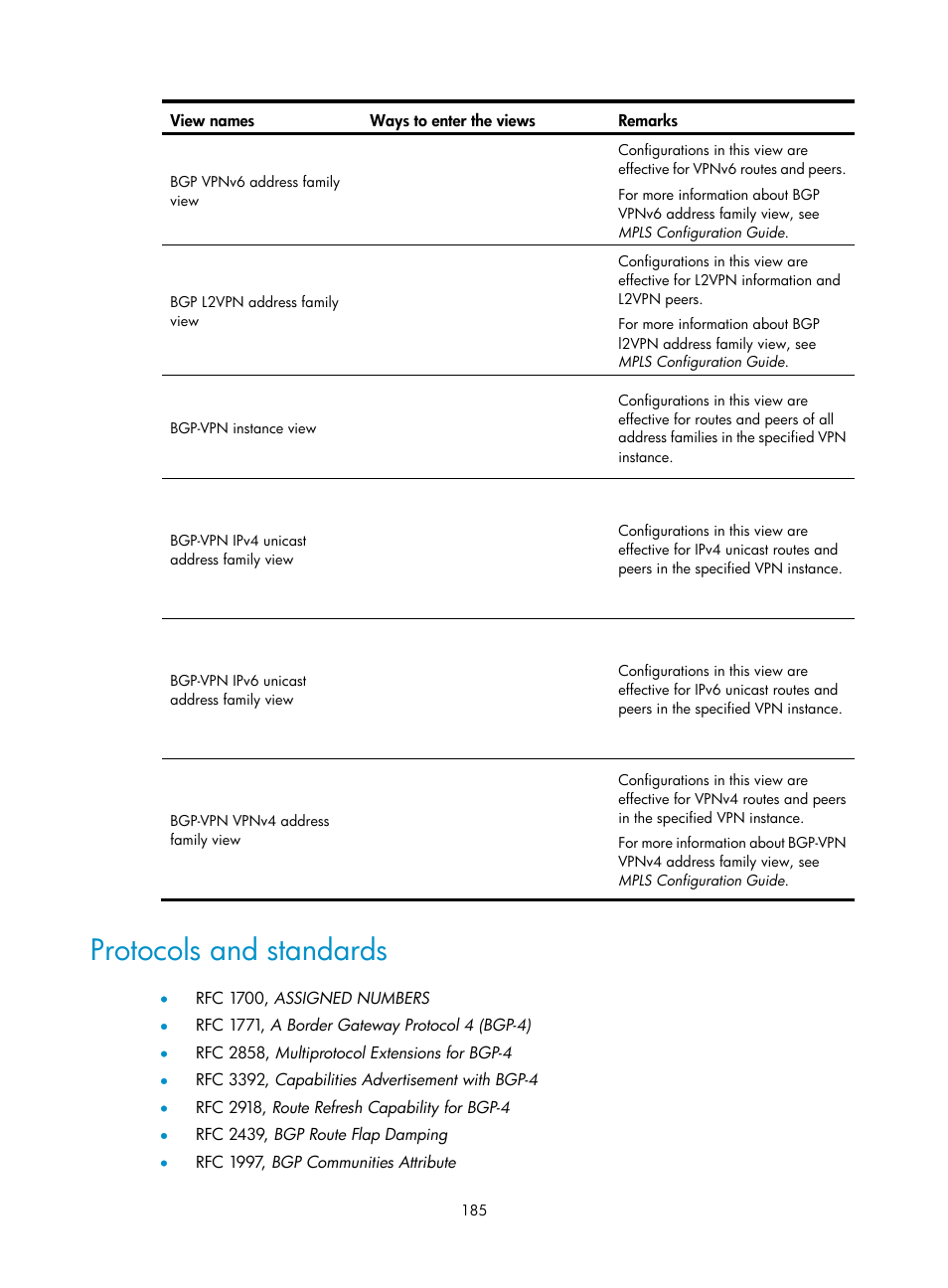 Advertising a default route, Configuring is-is route redistribution, Protocols and standards | H3C Technologies H3C S12500-X Series Switches User Manual | Page 199 / 442