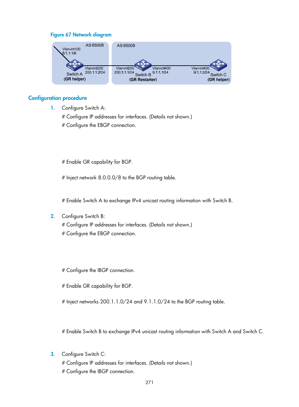 Configuring bgp route filtering policies | H3C Technologies H3C S12500-X Series Switches User Manual | Page 285 / 442