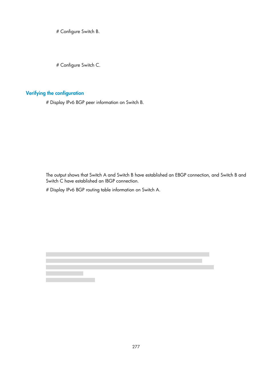 Verifying the configuration | H3C Technologies H3C S12500-X Series Switches User Manual | Page 291 / 442