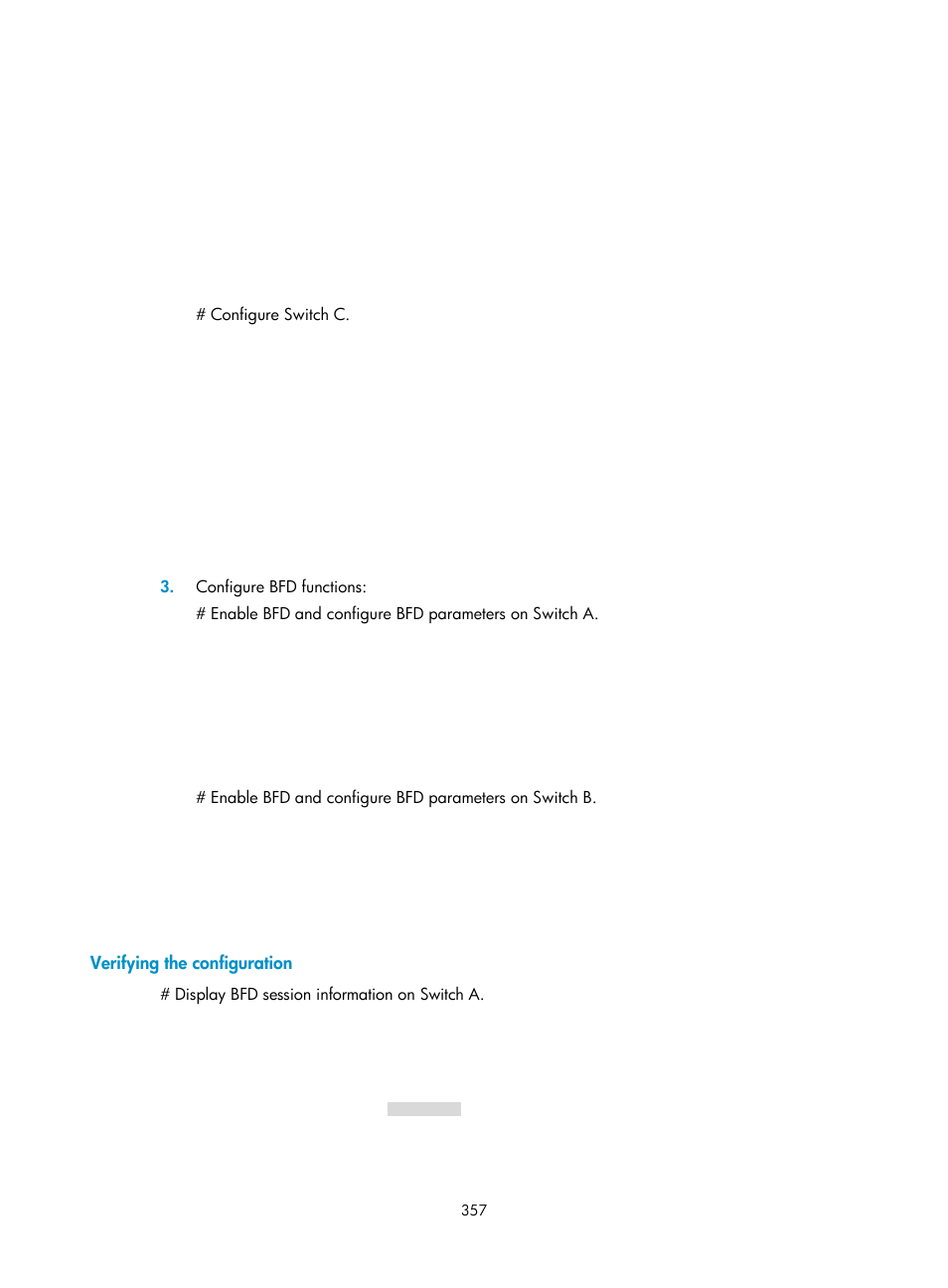 Verifying the configuration | H3C Technologies H3C S12500-X Series Switches User Manual | Page 371 / 442