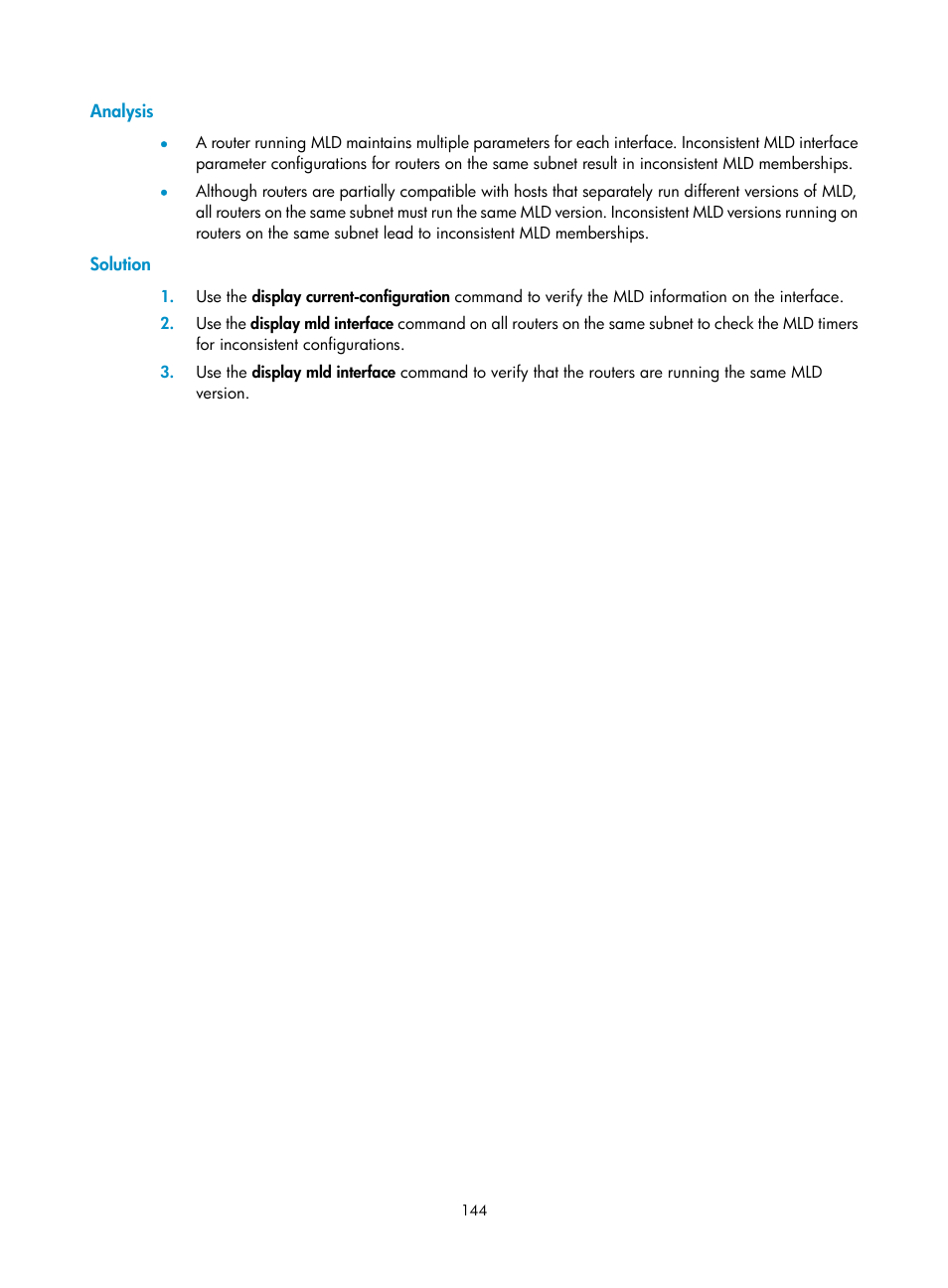 Analysis, Solution | H3C Technologies H3C S12500-X Series Switches User Manual | Page 154 / 226