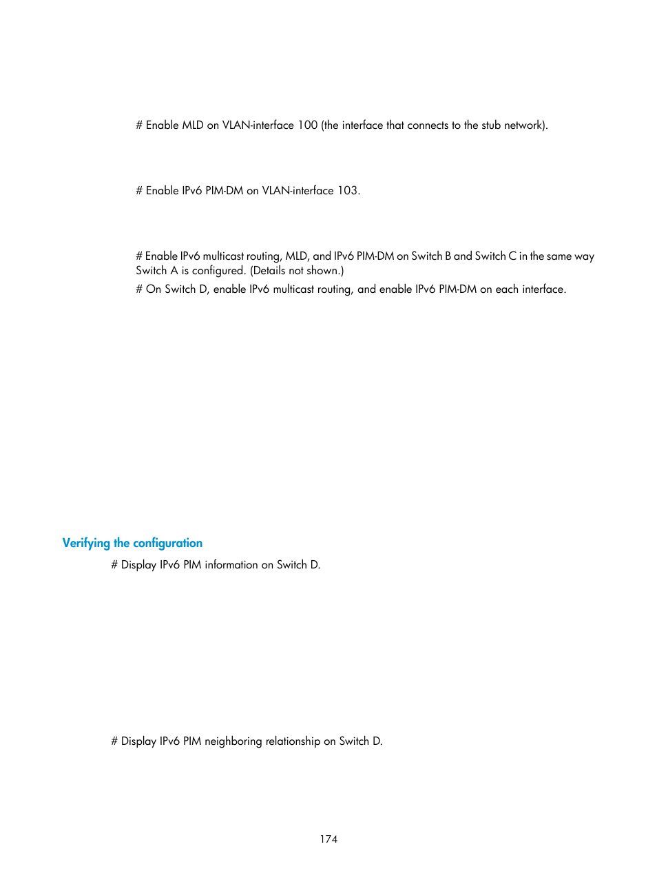 Verifying the configuration | H3C Technologies H3C S12500-X Series Switches User Manual | Page 184 / 226