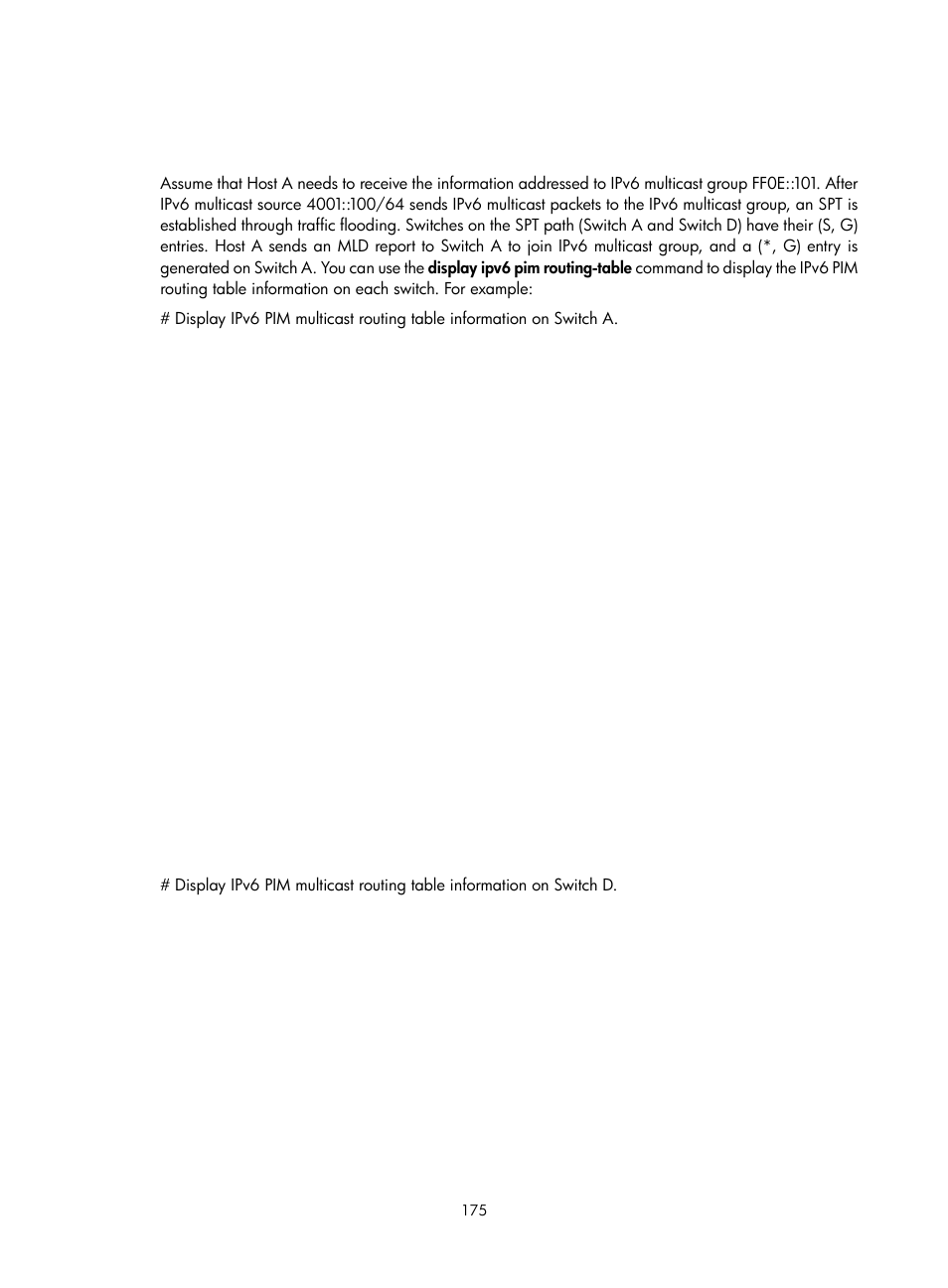 Configuration task list, Enabling ipv6 multicast routing | H3C Technologies H3C S12500-X Series Switches User Manual | Page 185 / 226