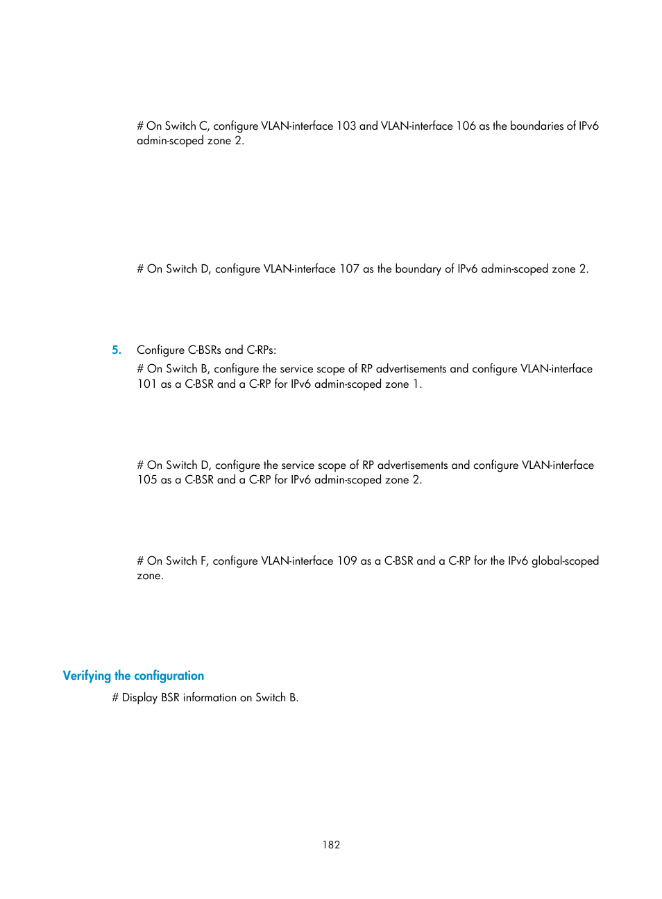 Verifying the configuration, Configuring mld, Overview | H3C Technologies H3C S12500-X Series Switches User Manual | Page 192 / 226