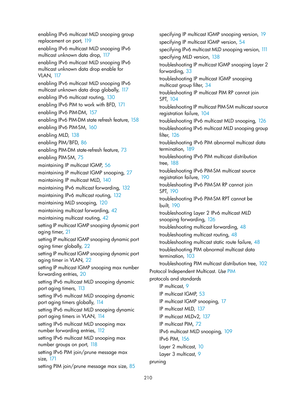 Ipv6 pim support for vpns | H3C Technologies H3C S12500-X Series Switches User Manual | Page 220 / 226