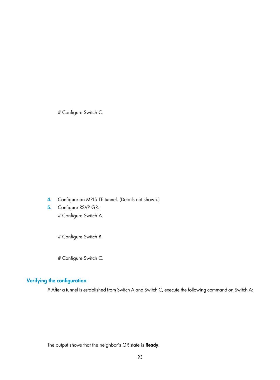 Verifying the configuration | H3C Technologies H3C S12500-X Series Switches User Manual | Page 104 / 397