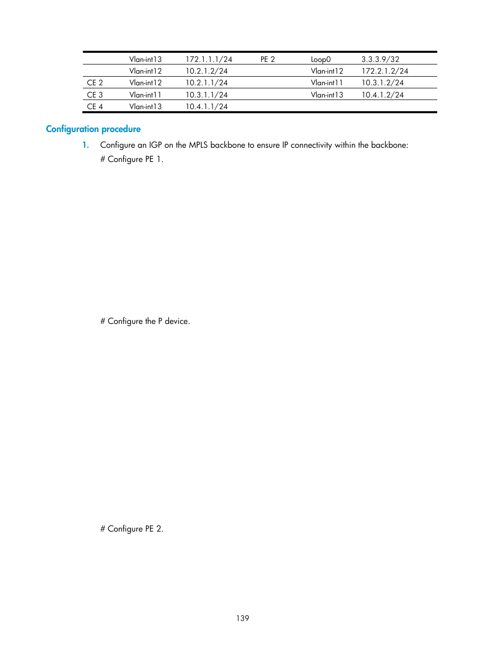 Configuration procedure | H3C Technologies H3C S12500-X Series Switches User Manual | Page 150 / 397