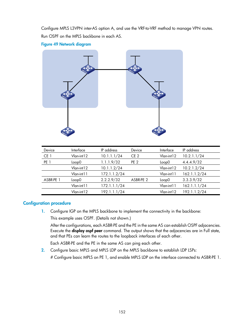 Configuration procedure, Bgp as number substitution | H3C Technologies H3C S12500-X Series Switches User Manual | Page 163 / 397