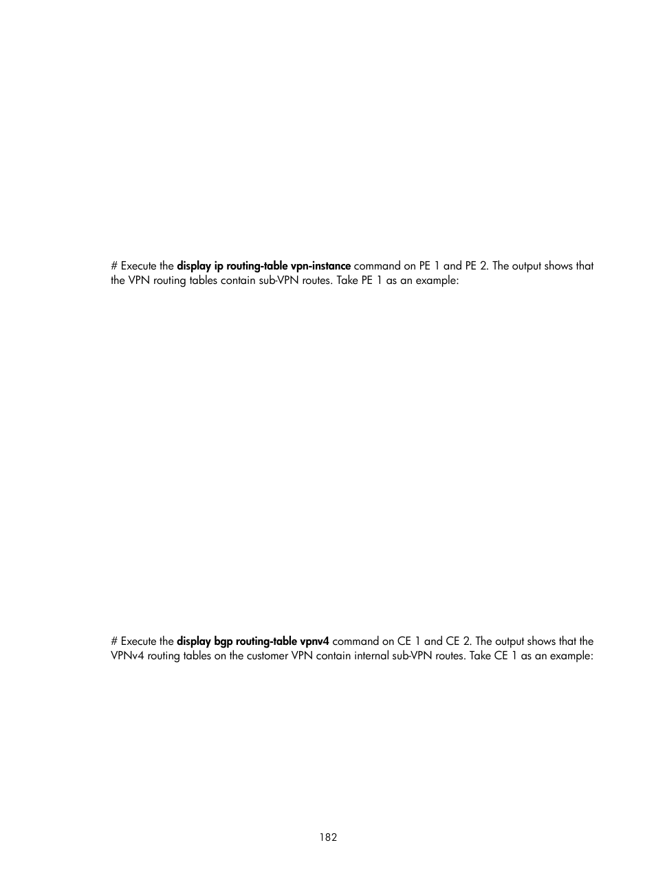 Mpls l3vpn configuration examples, Configuring basic mpls l3vpn | H3C Technologies H3C S12500-X Series Switches User Manual | Page 193 / 397