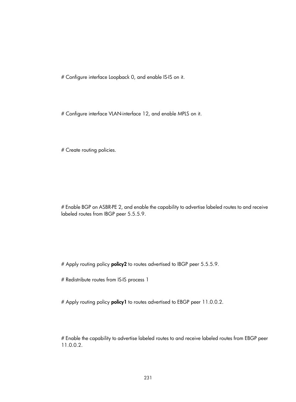 Configuring hovpn | H3C Technologies H3C S12500-X Series Switches User Manual | Page 242 / 397