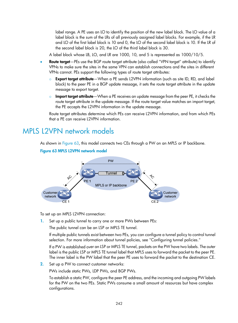 Mpls l2vpn network models | H3C Technologies H3C S12500-X Series Switches User Manual | Page 253 / 397