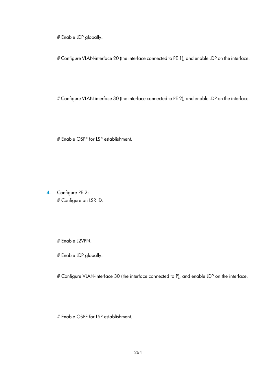 Configuring inter-as ipv6 vpn option a | H3C Technologies H3C S12500-X Series Switches User Manual | Page 275 / 397