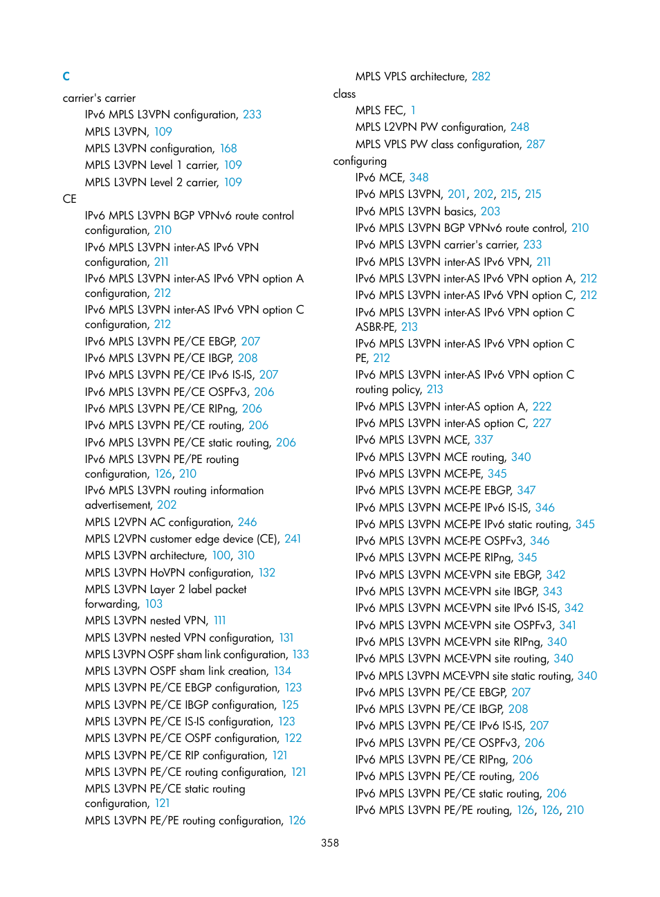 Configuring an ldp pw, Configuring a bgp pw | H3C Technologies H3C S12500-X Series Switches User Manual | Page 369 / 397