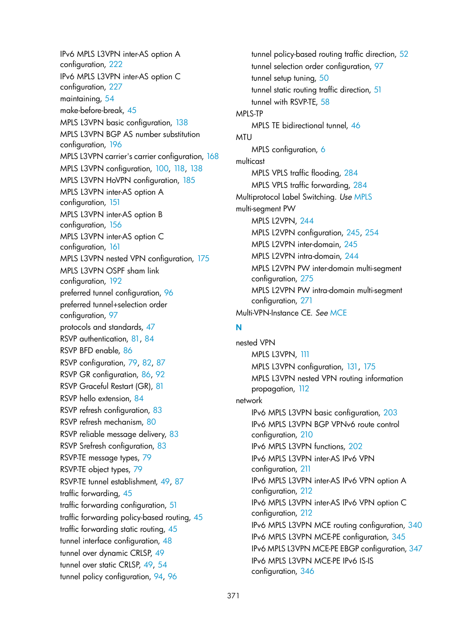 Ldp pw configuration example, Mpls-tp | H3C Technologies H3C S12500-X Series Switches User Manual | Page 382 / 397