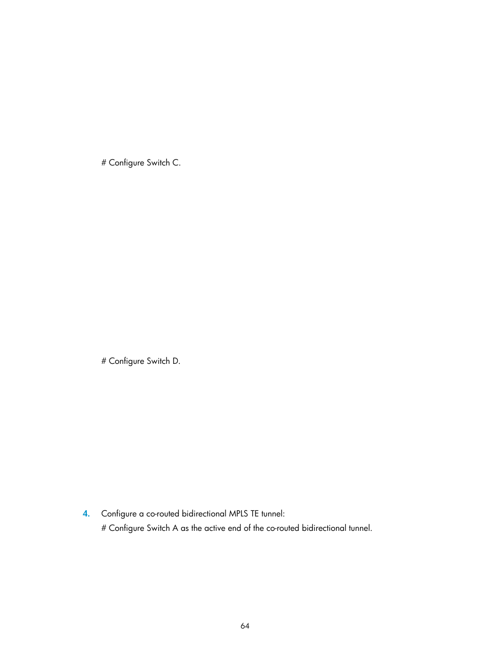 Enabling mpls te | H3C Technologies H3C S12500-X Series Switches User Manual | Page 75 / 397