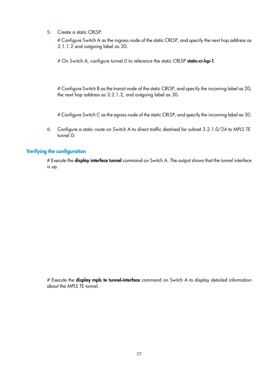 Verifying the configuration | H3C Technologies H3C S12500-X Series Switches User Manual | Page 88 / 397