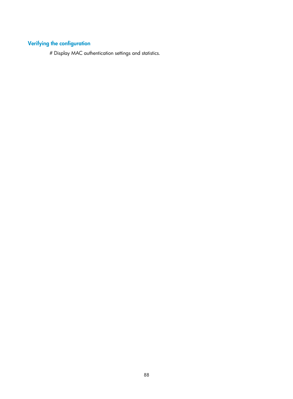 Configuration prerequisites, 1x configuration task list, Verifying the configuration | H3C Technologies H3C S12500-X Series Switches User Manual | Page 100 / 294