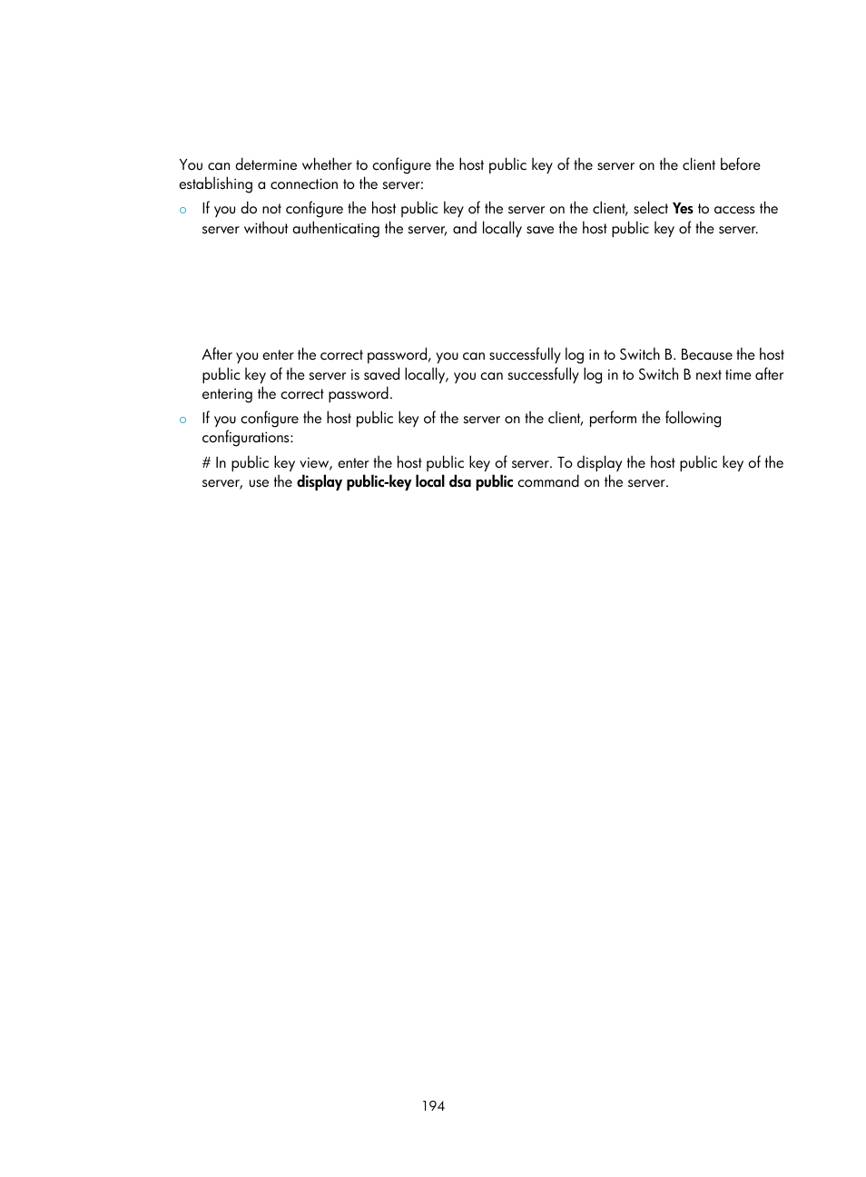 Enabling logging of ipsec packets, Configuring the df bit of ipsec packets | H3C Technologies H3C S12500-X Series Switches User Manual | Page 206 / 294