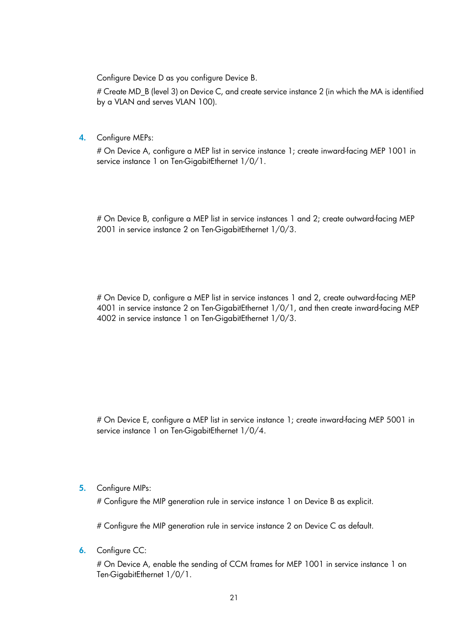 Protocols and standards, Cfd configuration task list | H3C Technologies H3C S12500-X Series Switches User Manual | Page 29 / 120