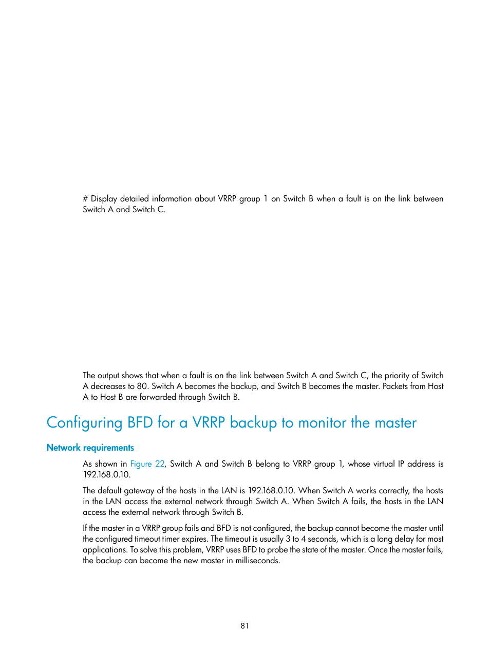 Network requirements | H3C Technologies H3C S12500-X Series Switches User Manual | Page 89 / 120