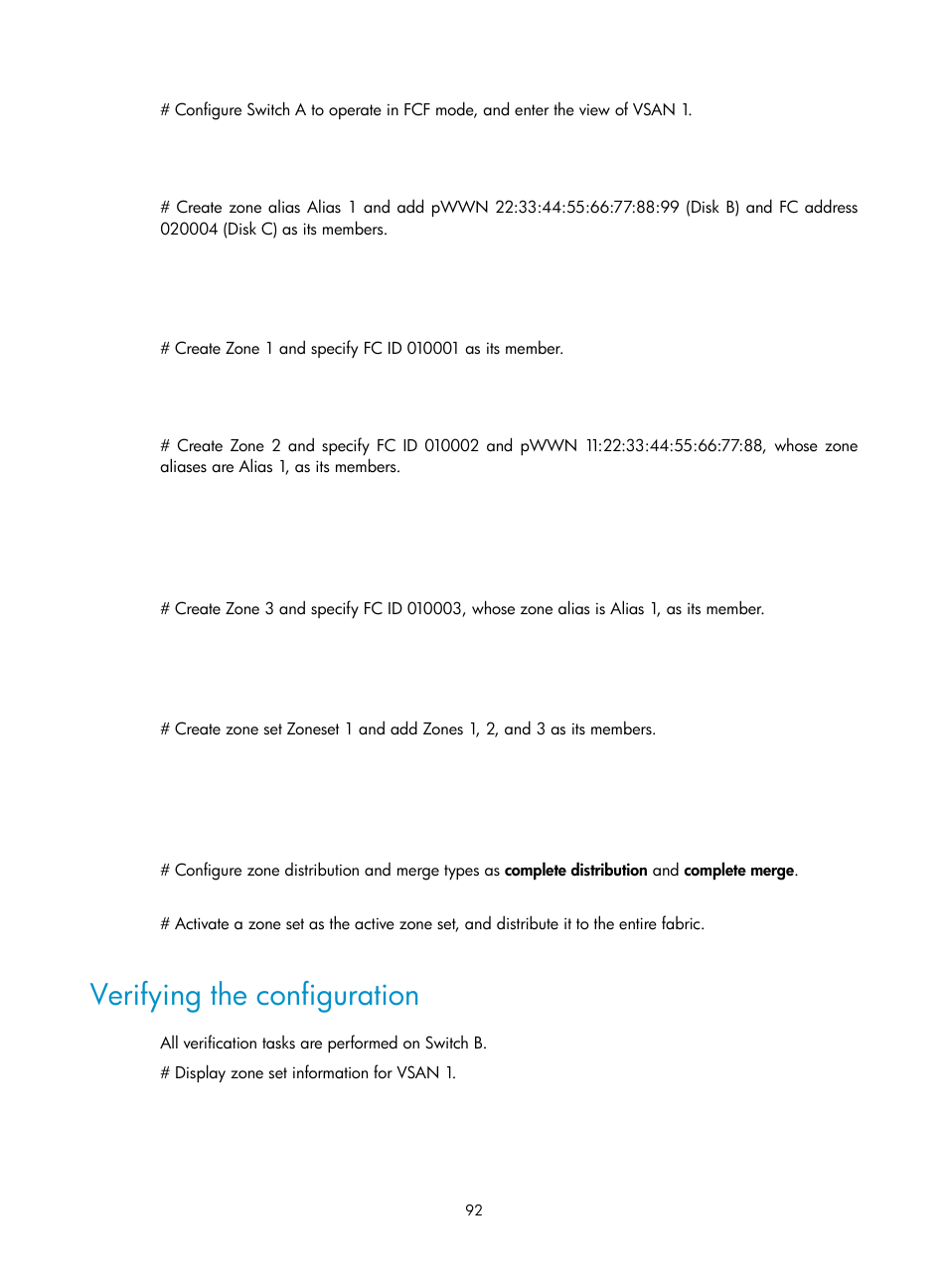 Verifying the configuration, Configuring the hello interval for an interface | H3C Technologies H3C S12500-X Series Switches User Manual | Page 101 / 136