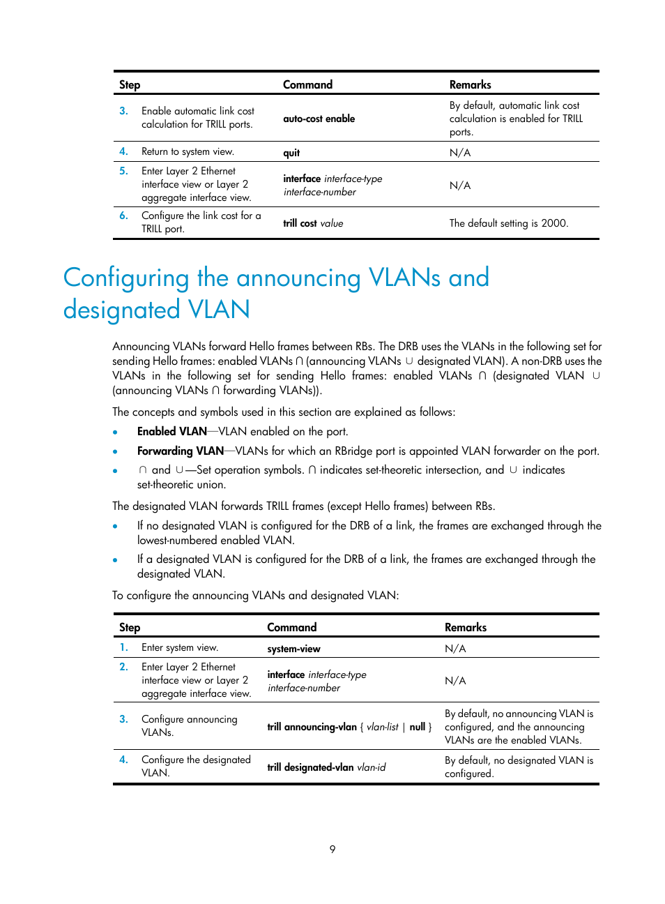 Configuring the system id and nickname for an rb | H3C Technologies H3C S12500-X Series Switches User Manual | Page 15 / 29