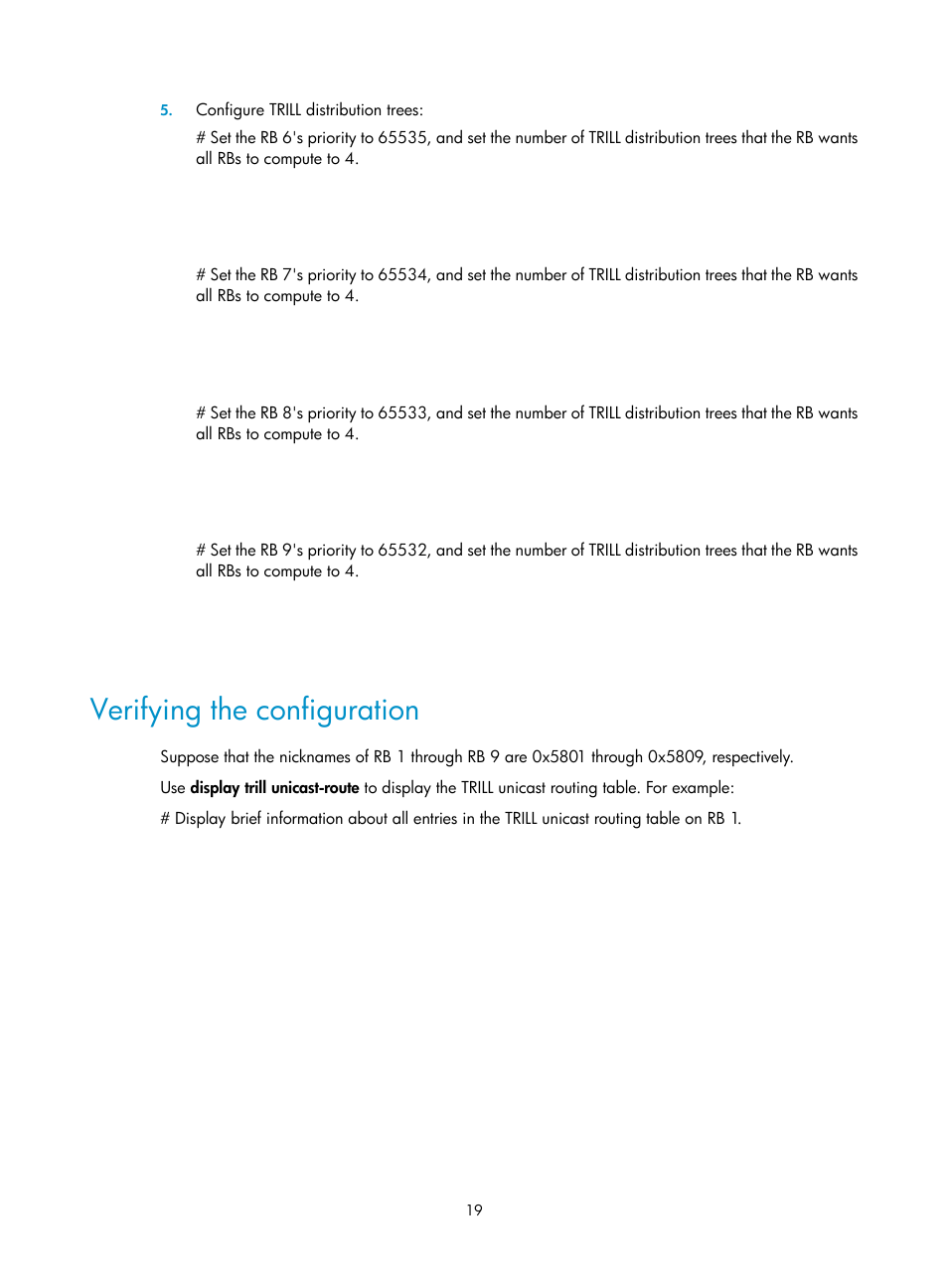 Verifying the configuration | H3C Technologies H3C S12500-X Series Switches User Manual | Page 25 / 29