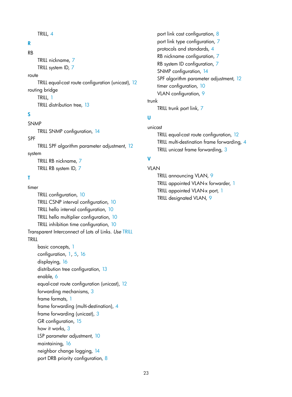 Trill configuration example, Network requirements | H3C Technologies H3C S12500-X Series Switches User Manual | Page 29 / 29