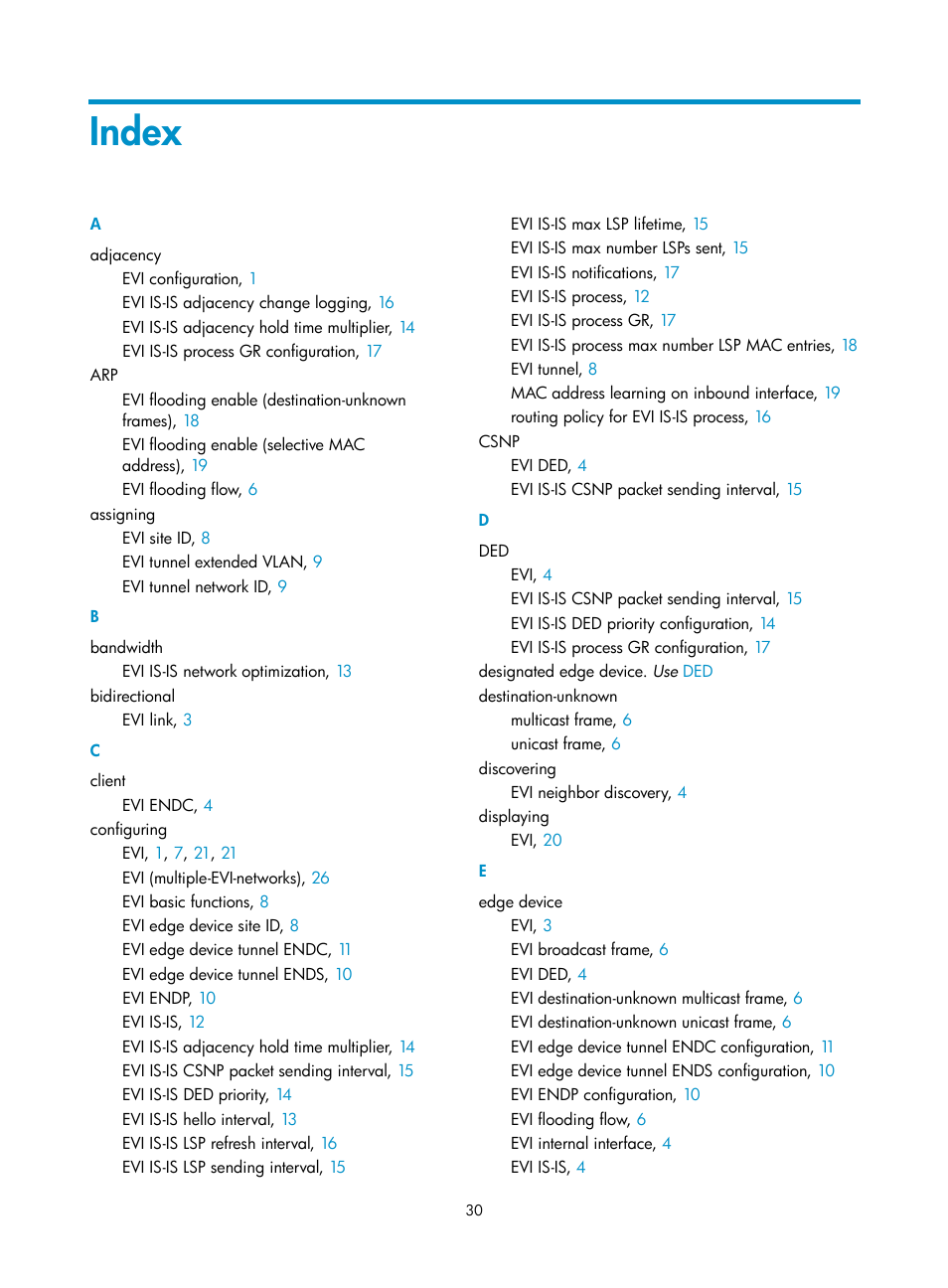 Index | H3C Technologies H3C S12500-X Series Switches User Manual | Page 36 / 41