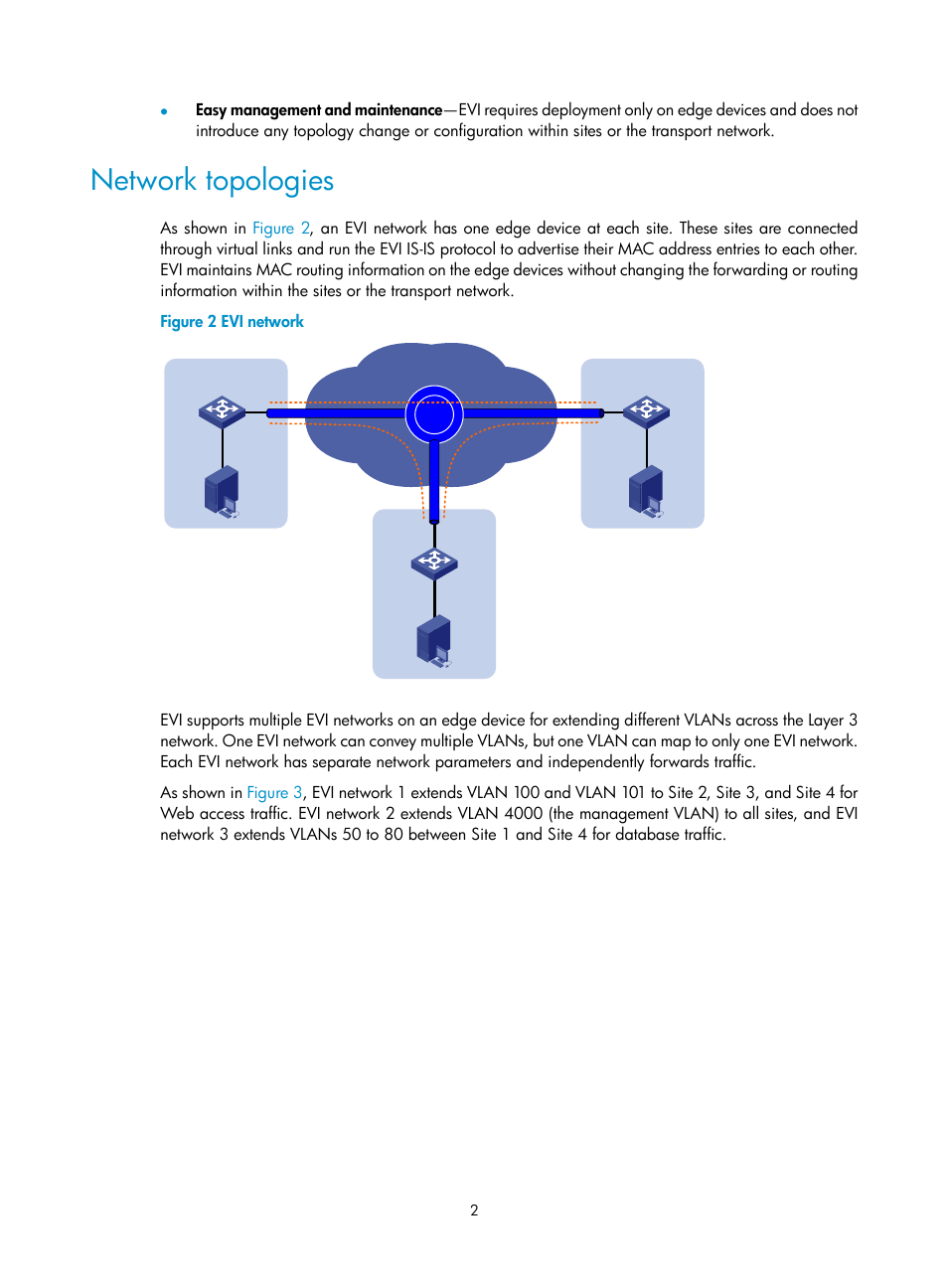 Network topologies | H3C Technologies H3C S12500-X Series Switches User Manual | Page 8 / 41