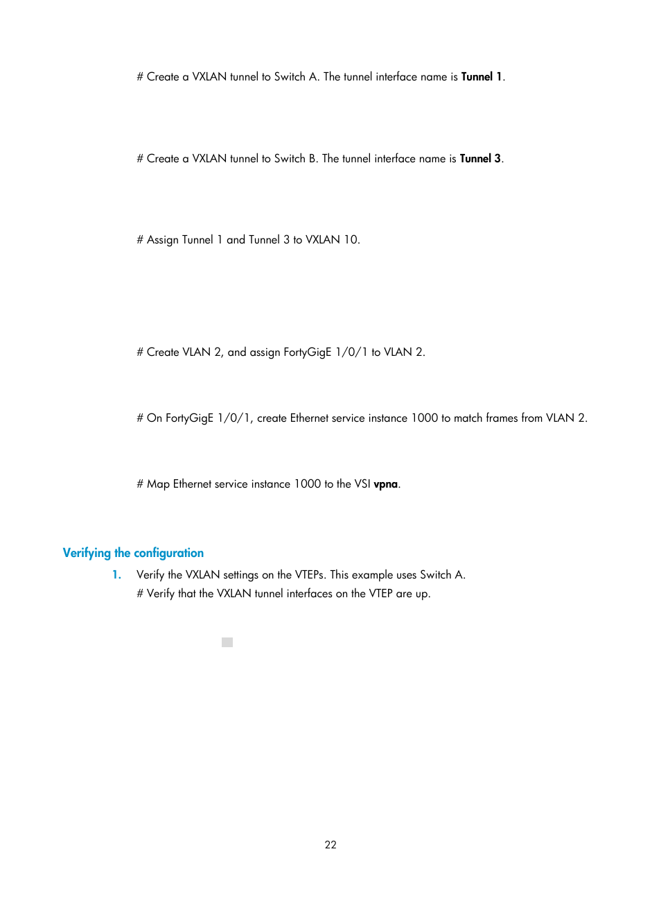 Verifying the configuration | H3C Technologies H3C S12500-X Series Switches User Manual | Page 29 / 95