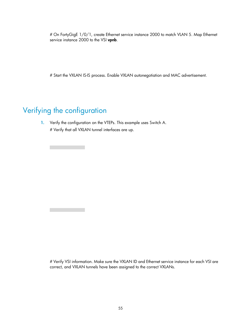 Verifying the configuration | H3C Technologies H3C S12500-X Series Switches User Manual | Page 62 / 95