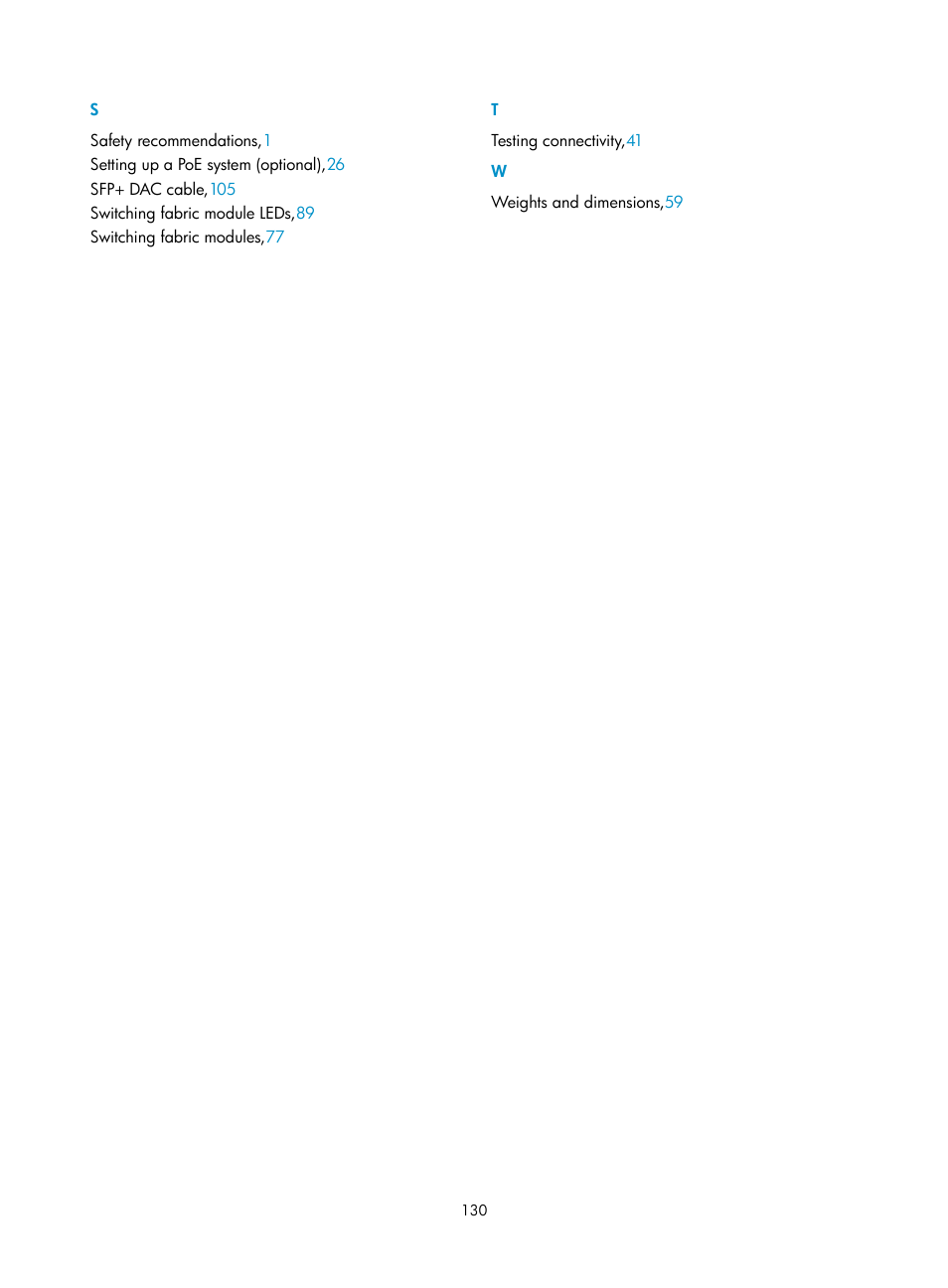 S t w | H3C Technologies H3C S10500 Series Switches User Manual | Page 140 / 140