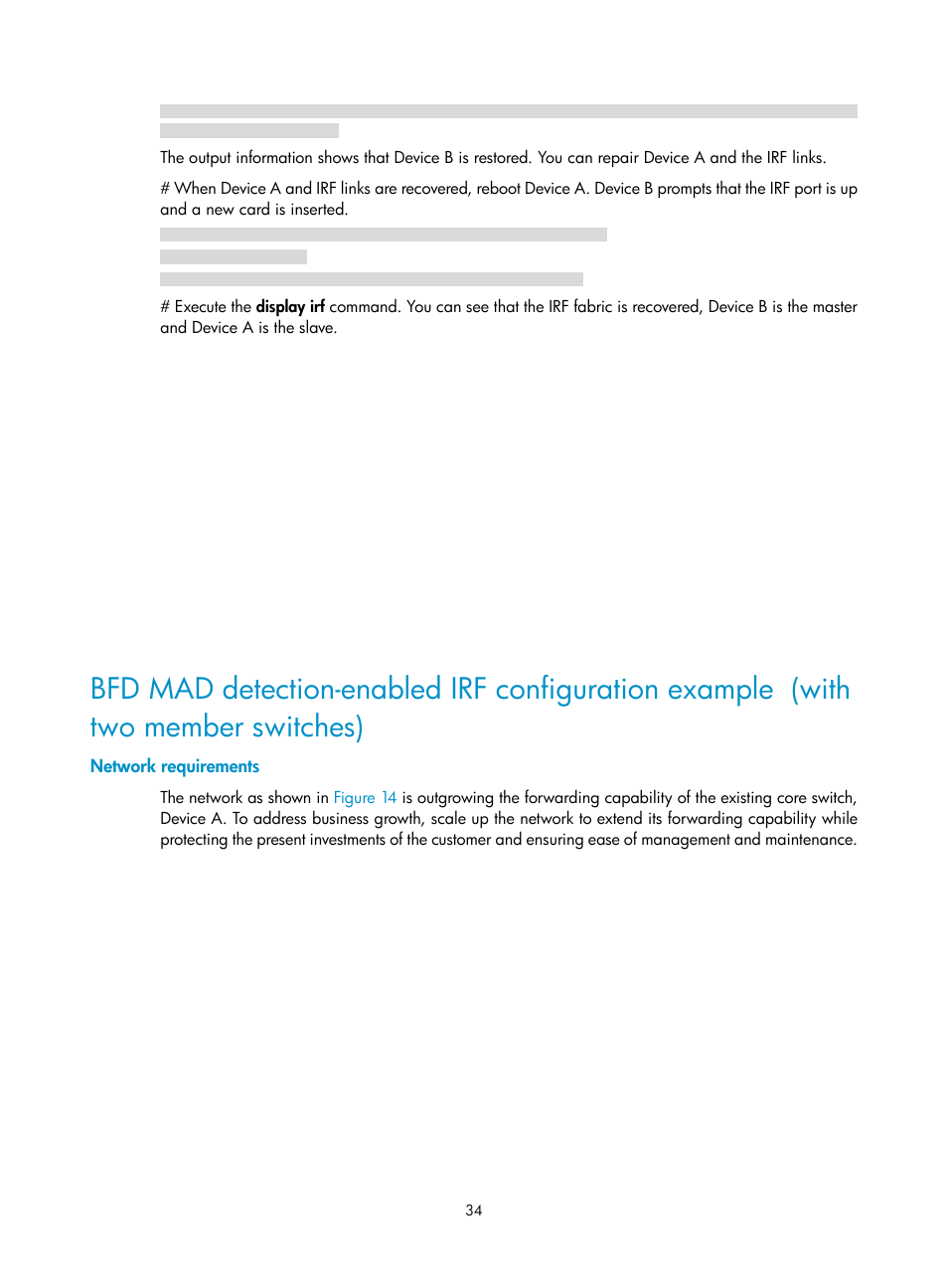 Network requirements | H3C Technologies H3C S10500 Series Switches User Manual | Page 40 / 58