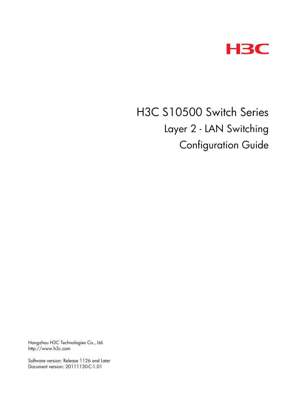 H3C Technologies H3C S10500 Series Switches User Manual | 251 pages