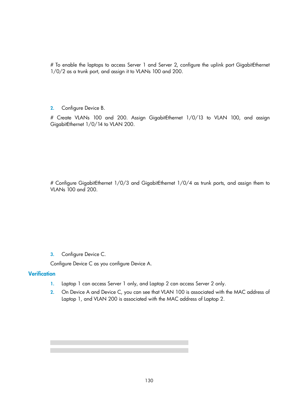 Verification | H3C Technologies H3C S10500 Series Switches User Manual | Page 141 / 251