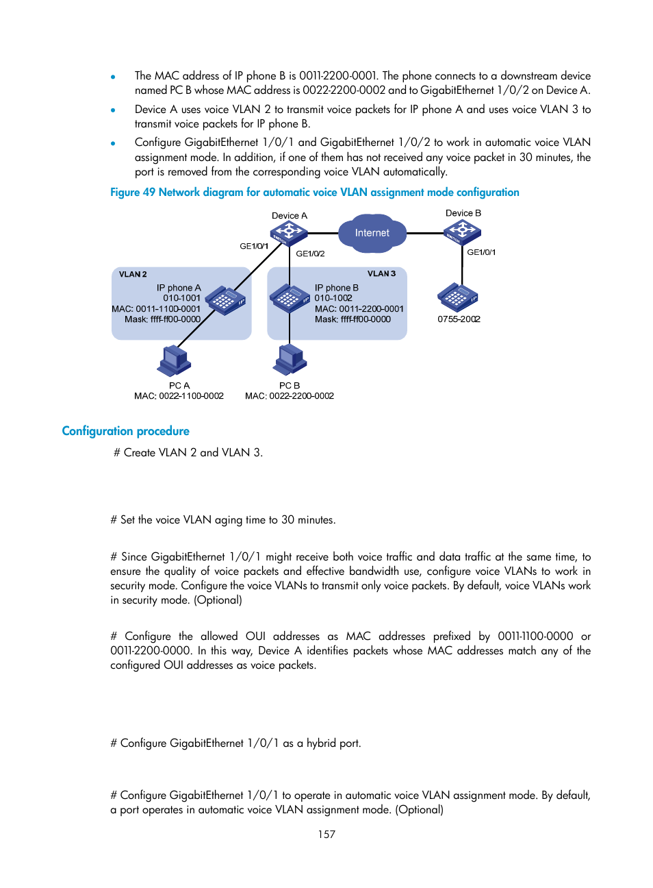 Configuration procedure | H3C Technologies H3C S10500 Series Switches User Manual | Page 168 / 251
