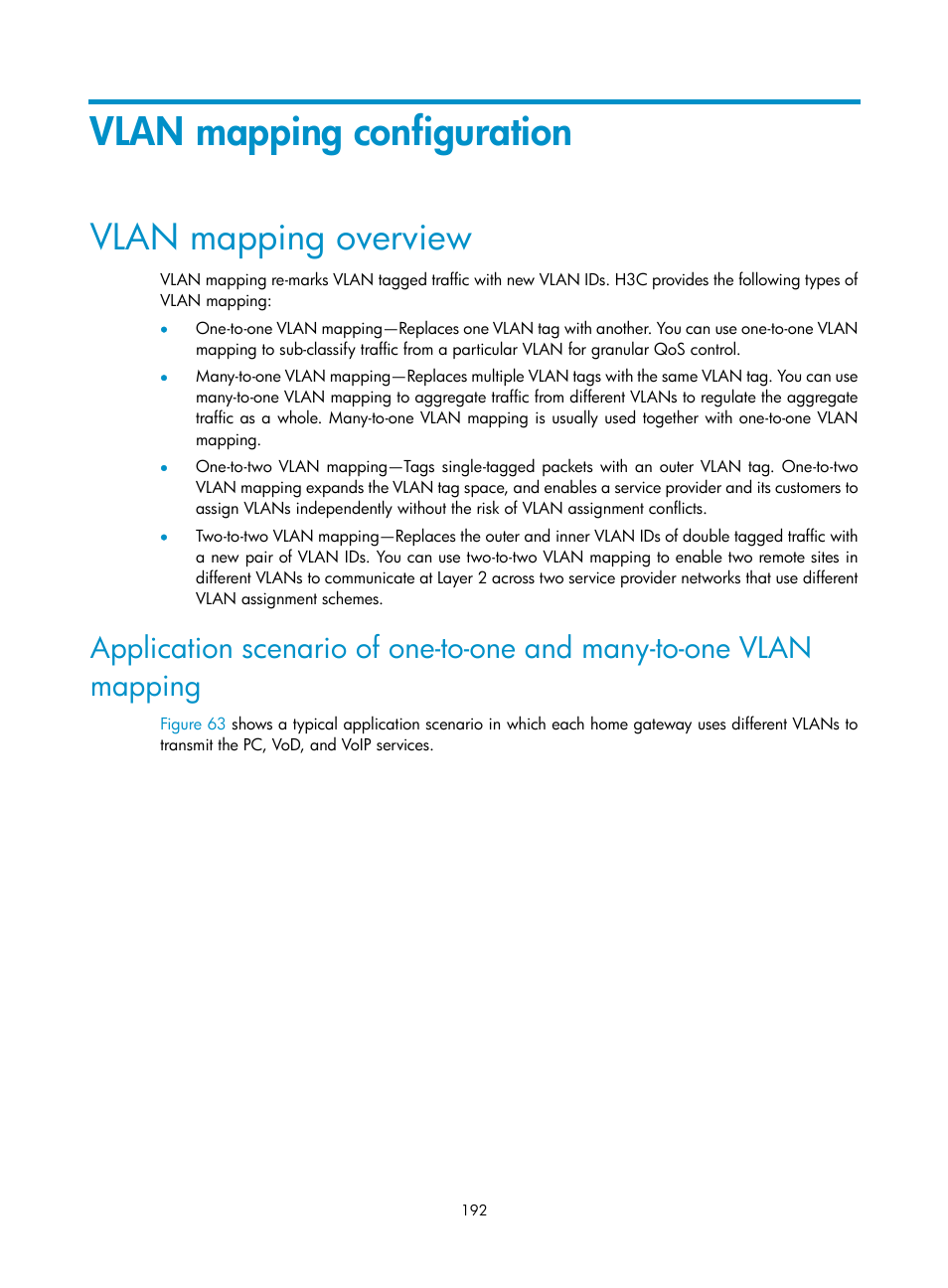 Vlan mapping configuration, Vlan mapping overview | H3C Technologies H3C S10500 Series Switches User Manual | Page 203 / 251