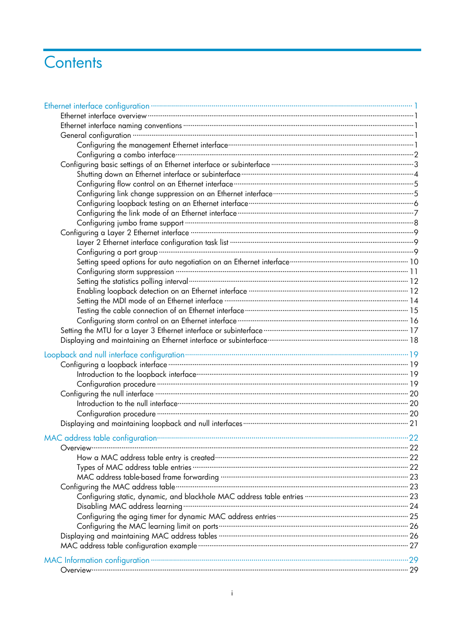 H3C Technologies H3C S10500 Series Switches User Manual | Page 6 / 251