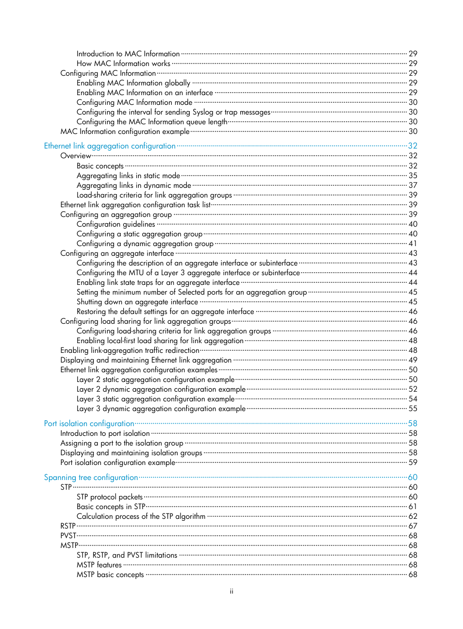H3C Technologies H3C S10500 Series Switches User Manual | Page 7 / 251
