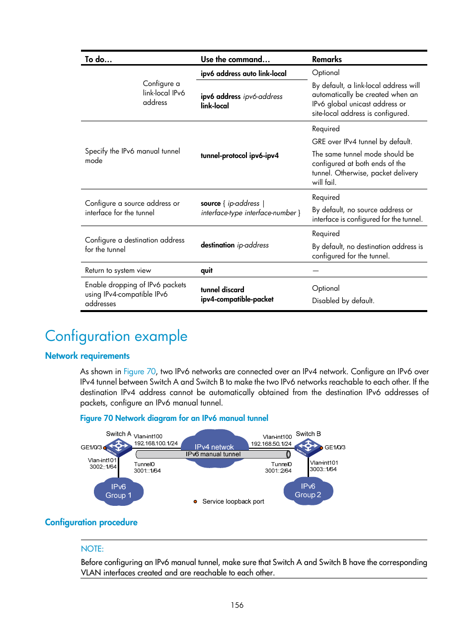 Configuration example, Network requirements, Configuration procedure | H3C Technologies H3C S10500 Series Switches User Manual | Page 167 / 208