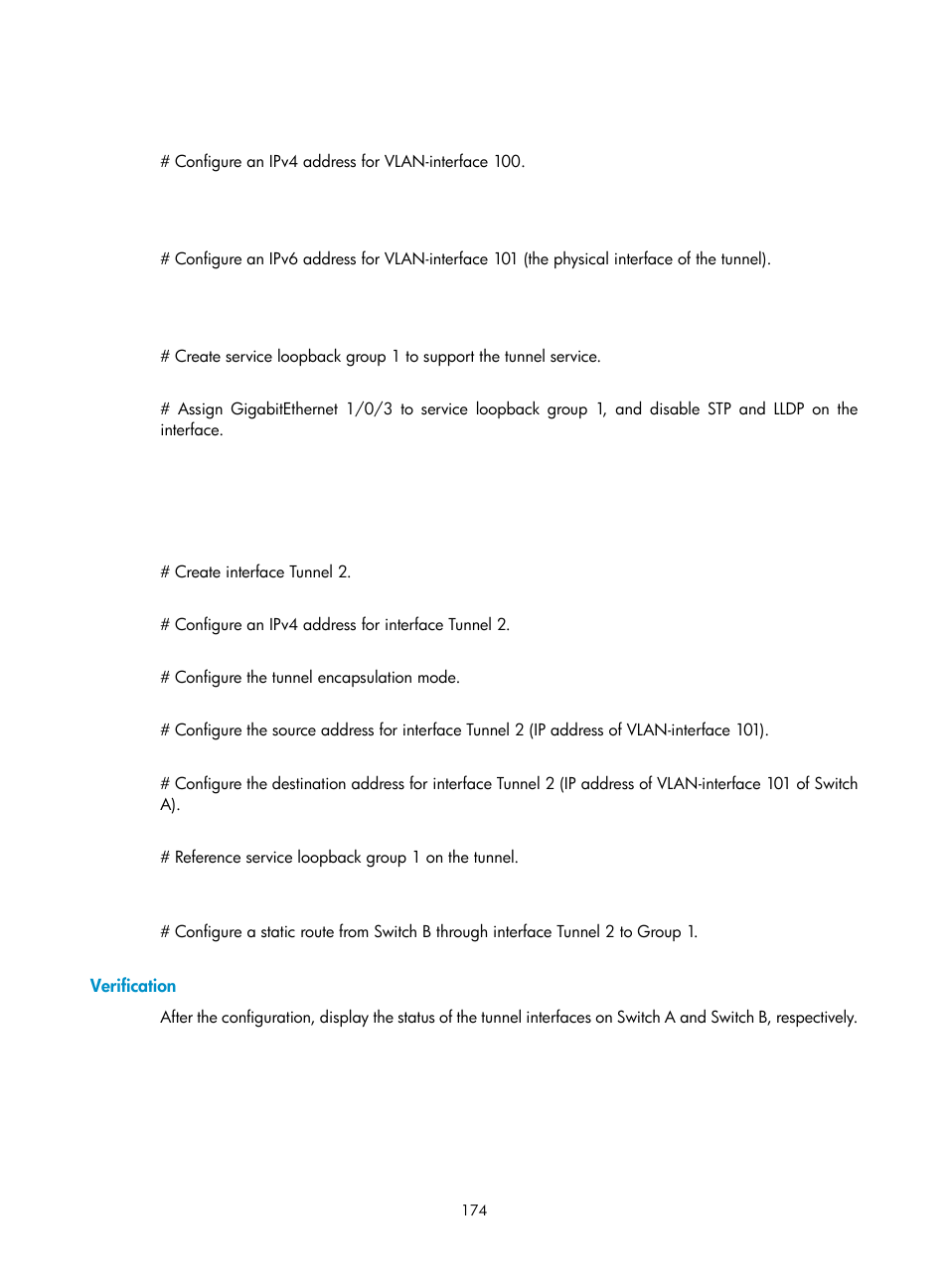 Verification | H3C Technologies H3C S10500 Series Switches User Manual | Page 185 / 208